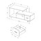 Monarch Specialties Tv Stand, 48 Inch, Console, Storage Drawer, Living Room, Bedroom, Laminate, Black Marble Look I 2610 - alternate 5